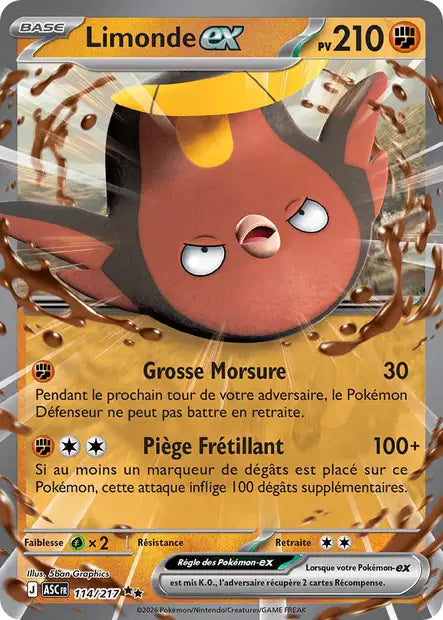 Limonde ex (ASC 114/217) - ME02.5 Héros Transcendants - Carte Pokémon
