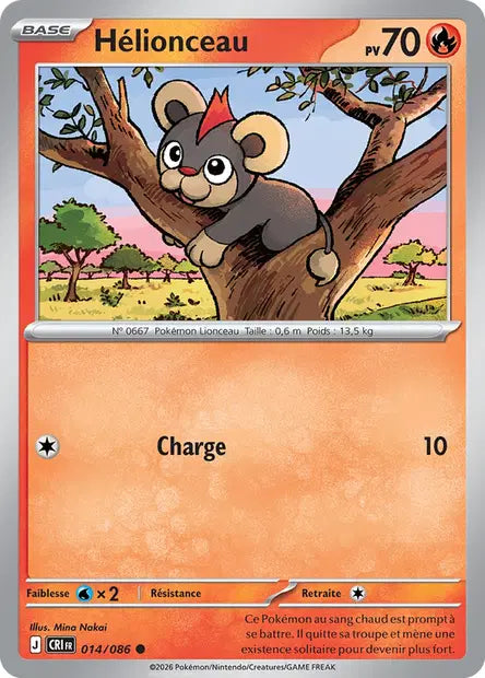 Hélionceau (CRI 014/086) - ME04 Chaos Ascendant - Carte Pokémon - DracauGames