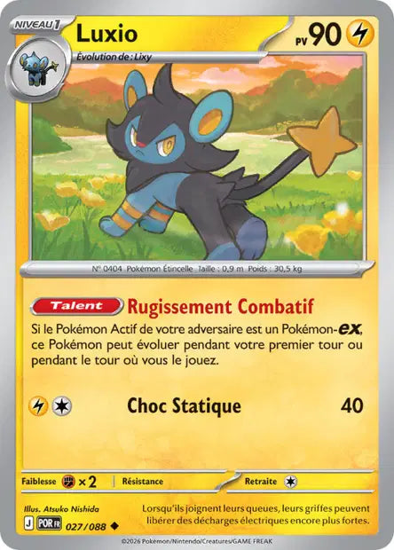 Luxio (POR 027/088) - ME03 Équilibre Parfait - Carte Pokémon