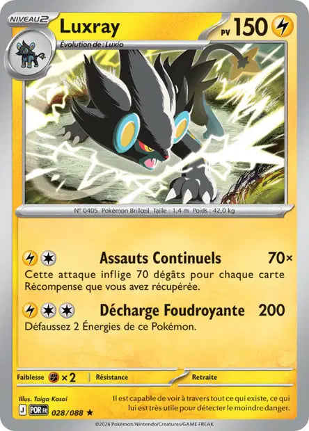 Luxray (POR 028/088) - ME03 Équilibre Parfait - Carte Pokémon