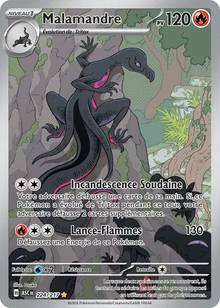 Malamandre (ASC 224/217) - ME02.5 Héros Transcendants - Carte Pokémon