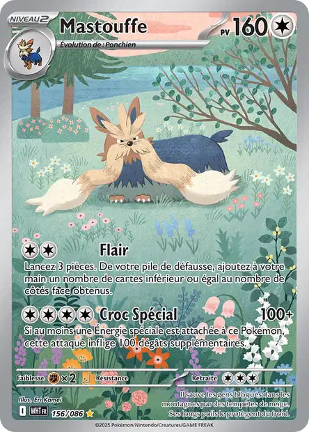 Mastouffe (WHT 156/086) - Flamme Blanche - Carte Pokémon EV10.5