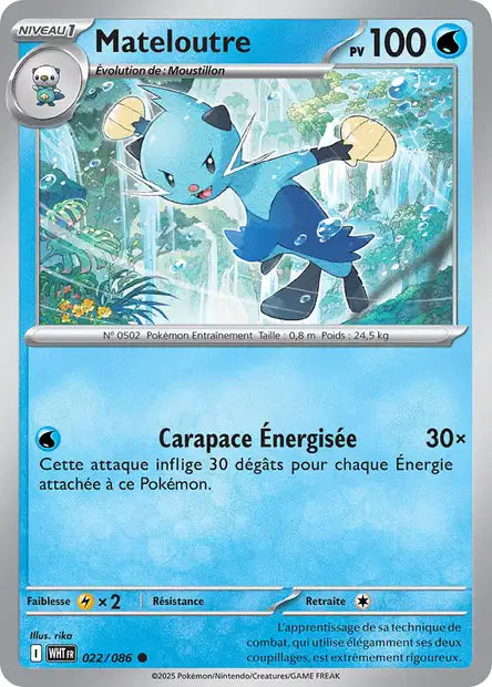 Mateloutre (WHT 022/086) - Flamme Blanche - Carte Pokémon EV10.5