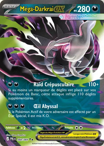 Pokémon - ME05 Nuit Noire - Méga-Darkrai ex (PBL 048/084)