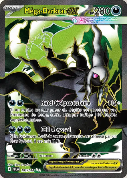 Pokémon - ME05 Nuit Noire - Méga-Darkrai ex (PBL 101/084)