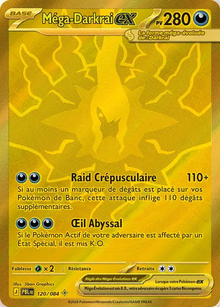 Pokémon - ME05 Nuit Noire - Méga-Darkrai ex (PBL 120/084)