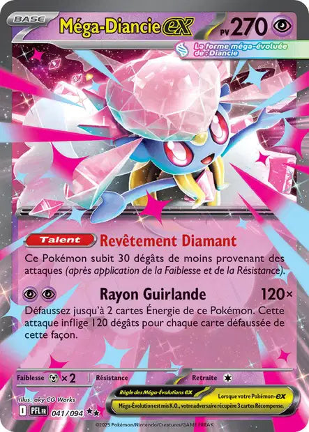 Mega Diancie ex (PFL 041/094) - ME02 Flammes Fantasmagoriques - Carte Pokémon
