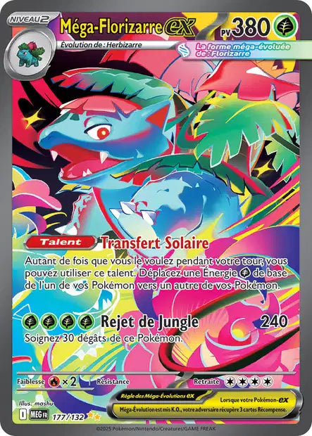 Mega Florizarre ex (MEG 177/132) - Méga-Évolutions - Carte Pokémon ME01