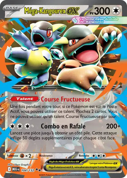 Mega Kangourex ex (MEG 104/132) - Méga-Évolutions - Carte Pokémon ME01