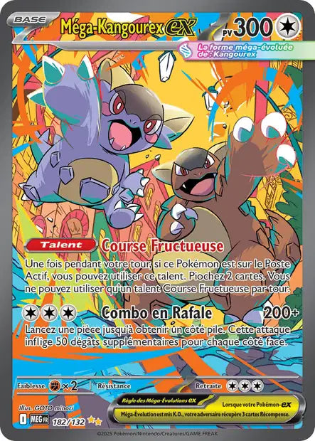 Mega Kangourex ex (MEG 182/132) - Méga-Évolutions - Carte Pokémon ME01