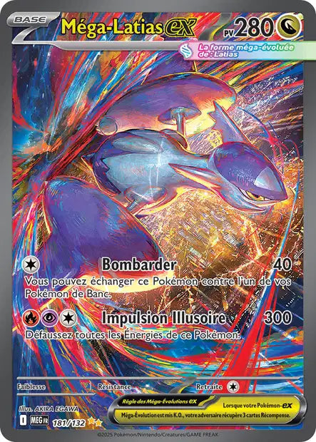 Mega Latias ex (MEG 181/132) - Méga-Évolutions - Carte Pokémon ME01
