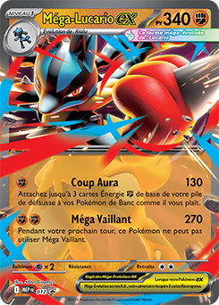 Méga-Lucario ex (MEP 012) - Promo Méga-Évolution - Carte Pokémon