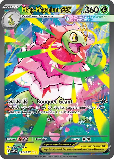 Mega Méganium ex (ASC 272/217) - ME02.5 Héros Transcendants - Carte Pokémon