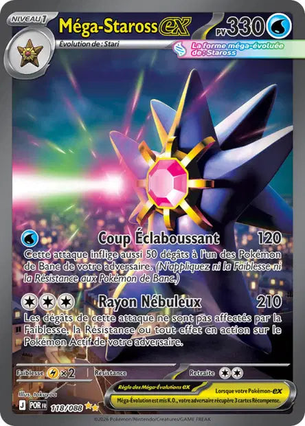 Méga-Staross ex (POR 118/088) - ME03 Équilibre Parfait - Carte Pokémon