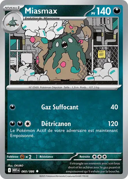Miasmax (WHT 060/086) - Flamme Blanche - Carte Pokémon EV10.5
