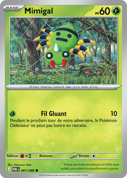 Mimigal (POR 001/088) - ME03 Équilibre Parfait - Carte Pokémon