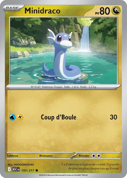 Minidraco (ASC 150/217) - ME02.5 Héros Transcendants - Carte Pokémon - DracauGames