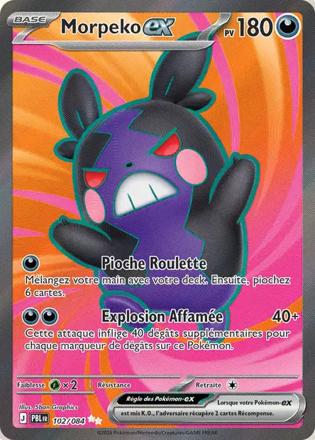 Pokémon - ME05 Nuit Noire - Morpeko ex (PBL 102/084)