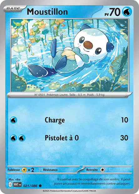 Moustillon (WHT 021/086) - Flamme Blanche - Carte Pokémon EV10.5