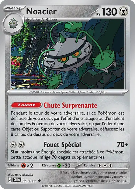 Noacier (CRI 063/086) - ME04 Chaos Ascendant - Carte Pokémon - DracauGames