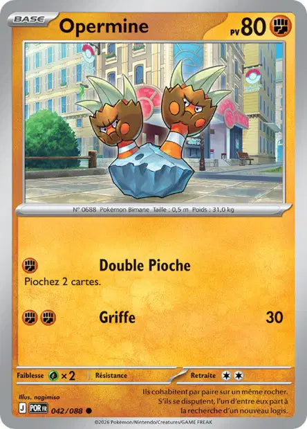 Opermine (POR 042/088) - ME03 Équilibre Parfait - Carte Pokémon