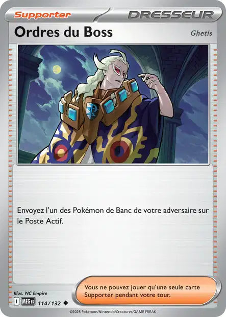 Ordres du Boss - Ghetis (MEG 114/132) - Méga-Évolutions - Carte Pokémon ME01