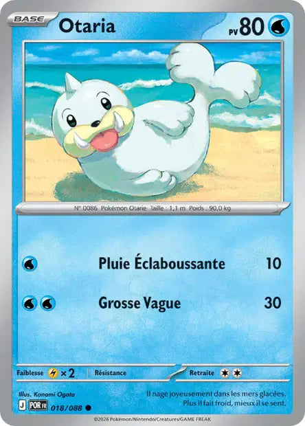 Otaria (POR 018/088) - ME03 Équilibre Parfait - Carte Pokémon