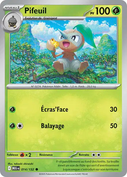 Pifeuil (MEG 014/132) - Méga-Évolutions - Carte Pokémon ME01