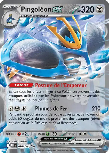 Pingoléon ex (PFL 070/094) - ME02 Flammes Fantasmagoriques - Carte Pokémon