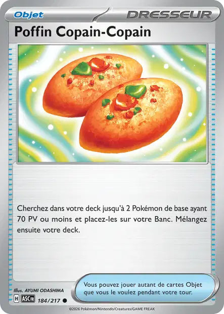Poffin Copain-Copain (ASC 184/217) - ME02.5 Héros Transcendants - Carte Pokémon - DracauGames
