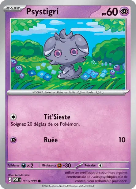Psystigri (POR 033/088) - ME03 Équilibre Parfait - Carte Pokémon