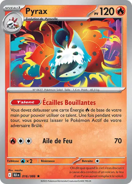 Pyrax (BLK 016) - Foudre Noire - Carte Pokémon EV10.5