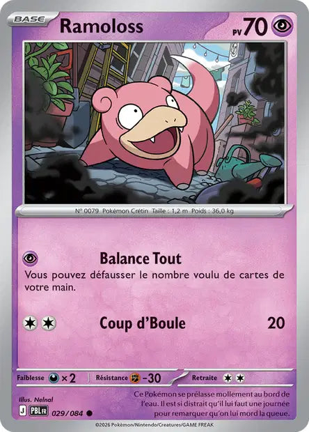 Pokémon - ME05 Nuit Noire - Ramoloss (PBL 029/084)