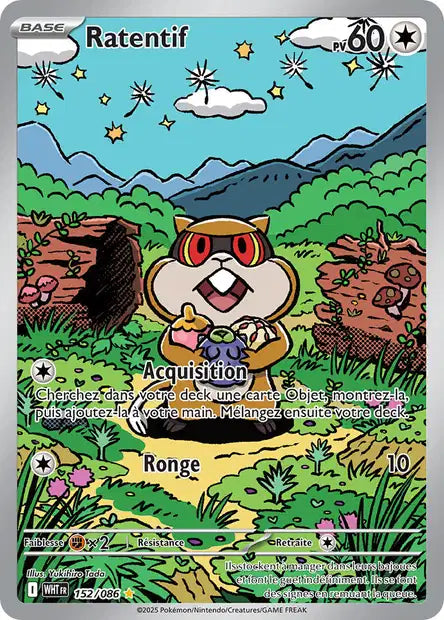 Ratentif (WHT 152/086) - Flamme Blanche - Carte Pokémon EV10.5