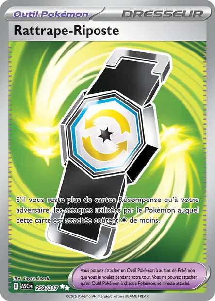 Rattrape-Riposte (ASC 259/217) - ME02.5 Héros Transcendants - Carte Pokémon