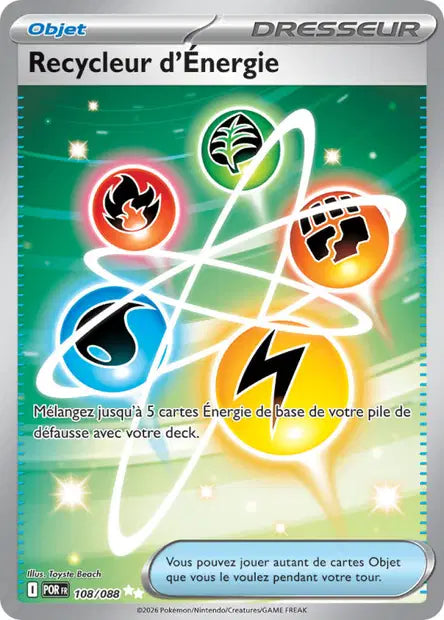 Recycleur d'Énergie (POR 108/088) - ME03 Équilibre Parfait - Carte Pokémon