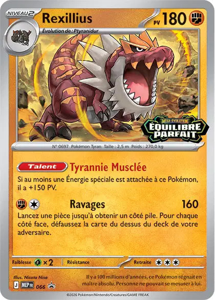 Rexillius (MEP 066) - Promo Méga-Évolution - Carte Pokémon