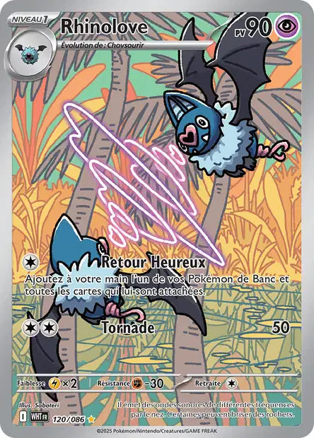 Rhinolove (WHT 120/086) - Flamme Blanche - Carte Pokémon EV10.5