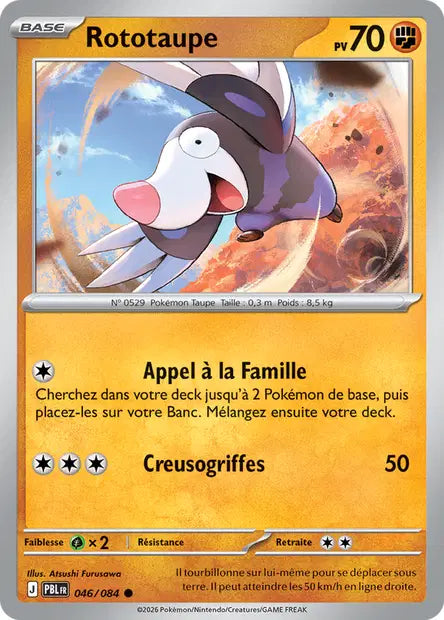 Pokémon - ME05 Nuit Noire - Rototaupe (PBL 046/084)