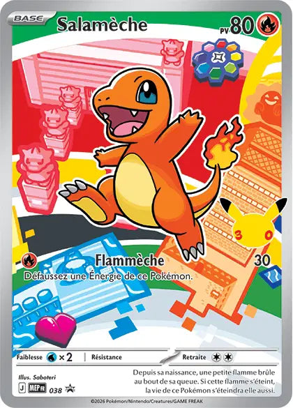Salamèche (MEP 038) - Promo Méga-Évolution - Carte Pokémon