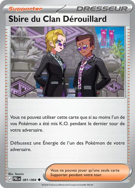 Pokémon - ME05 Nuit Noire - Sbire du Clan Dérouillard (PBL 081/084)