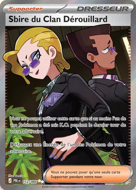 Pokémon - ME05 Nuit Noire - Sbire du Clan Dérouillard (PBL 112/084)