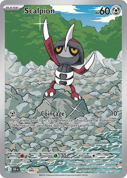 Scalpion (BLK 142/086) - Foudre Noire - Carte Pokémon EV10.5