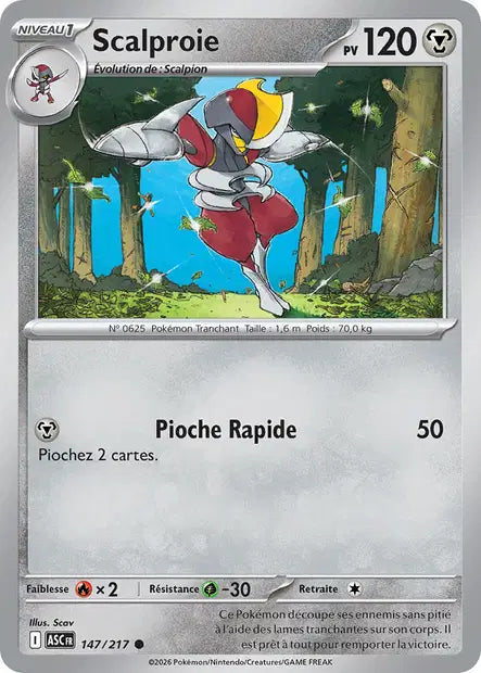 Scalproie (ASC 147/217) - ME02.5 Héros Transcendants - Carte Pokémon - DracauGames