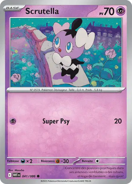 Scrutella (WHT 041/086) - Flamme Blanche - Carte Pokémon EV10.5