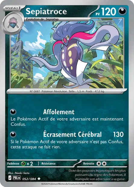 Pokémon - ME05 Nuit Noire - Sepiatroce (PBL 052/084)