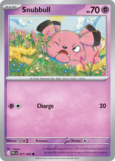 Snubbull (PFL 037/094) - ME02 Flammes Fantasmagoriques - Carte Pokémon
