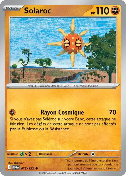 Solaroc (MEG 075/132) - Méga-Évolutions - Carte Pokémon ME01