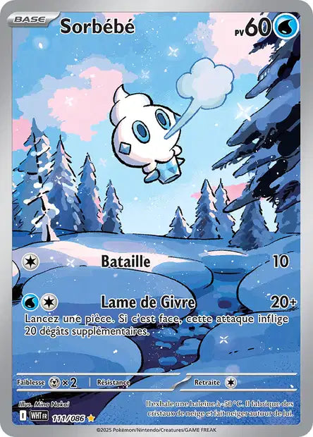 Sorbébé (WHT 111/086) - Flamme Blanche - Carte Pokémon EV10.5