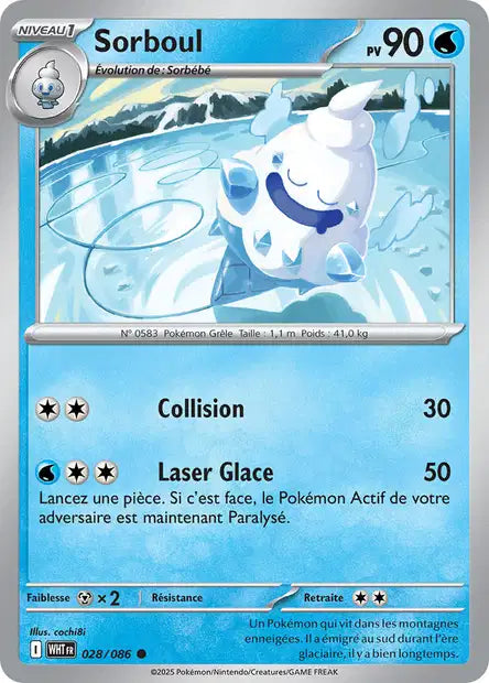 Sorboul (WHT 028/086) - Flamme Blanche - Carte Pokémon EV10.5